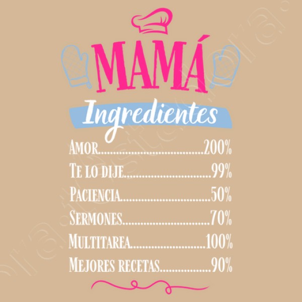 Mama ingredientes chef