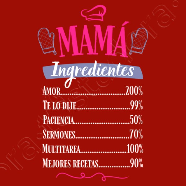 Mama ingredientes chef
