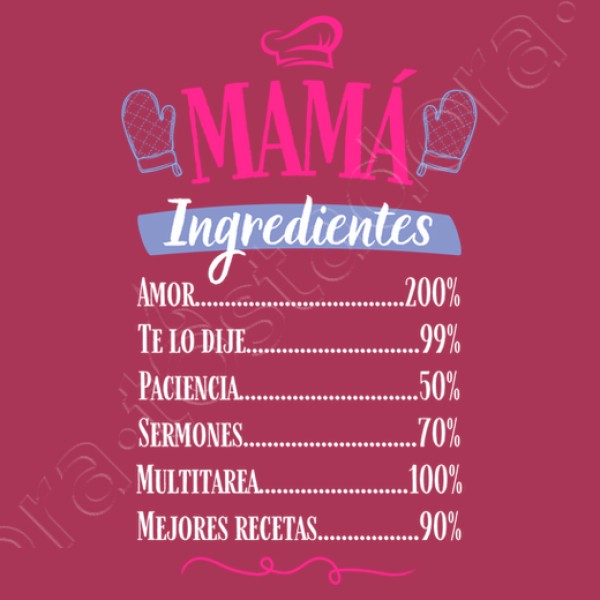 Mama ingredientes chef