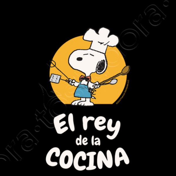 Snoopy Rey de la cocina personalizable