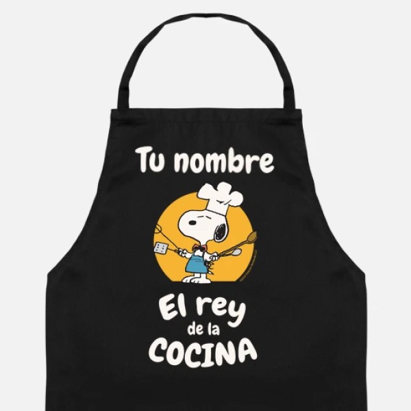Snoopy Rey de la cocina personalizable