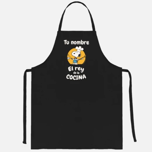 Snoopy Rey de la cocina personalizable