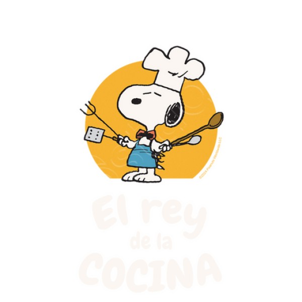 Snoopy Rey de la cocina personalizable