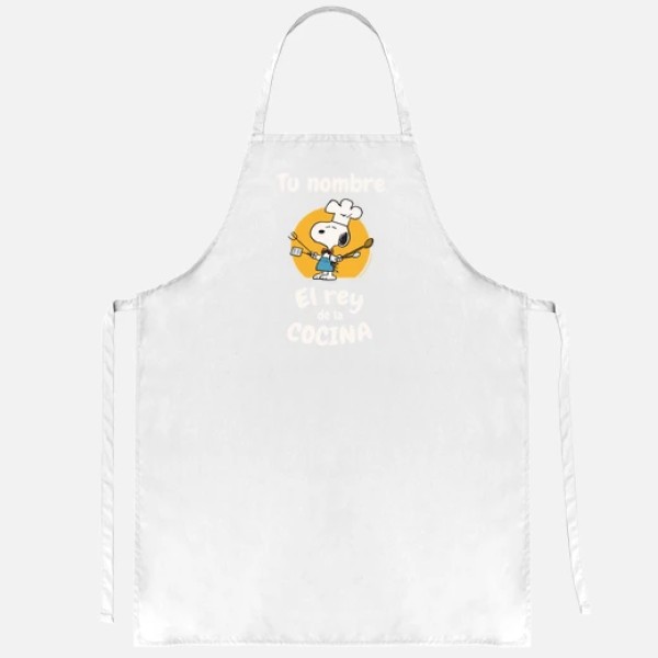Snoopy Rey de la cocina personalizable