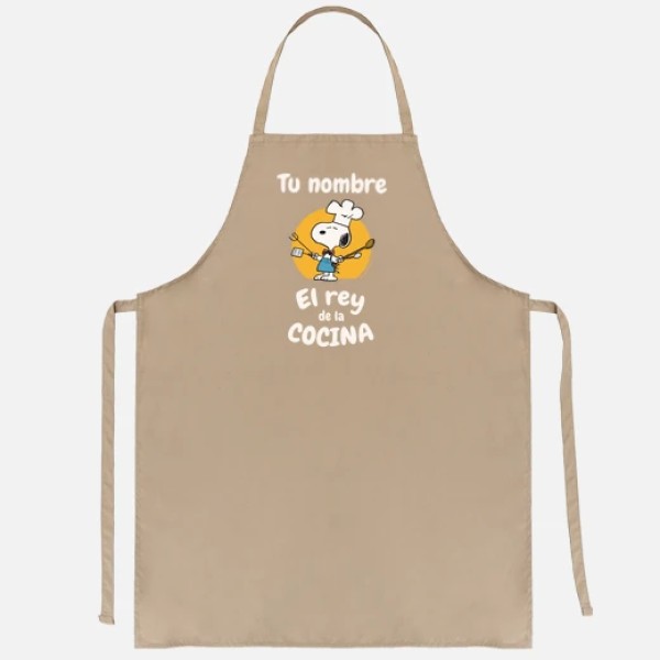 Snoopy Rey de la cocina personalizable