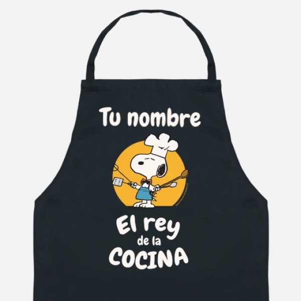 Snoopy Rey de la cocina personalizable