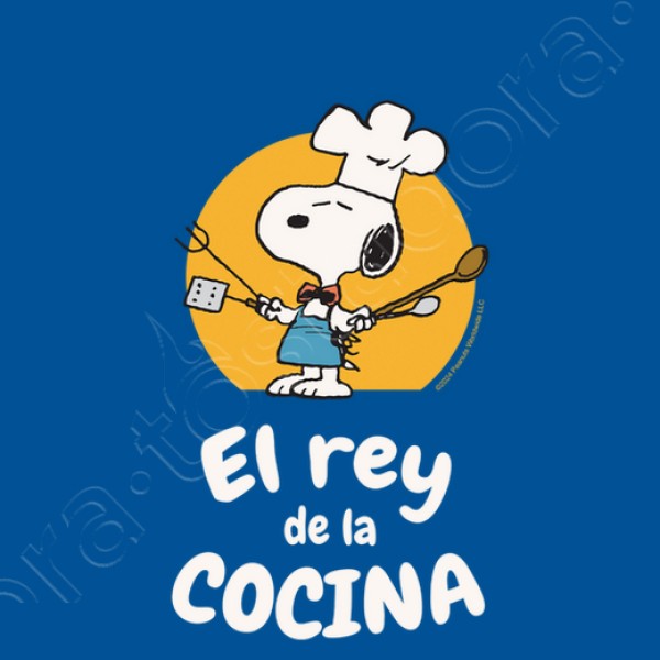 Snoopy Rey de la cocina personalizable