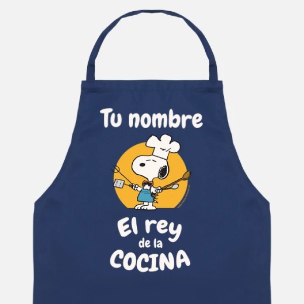 Snoopy Rey de la cocina personalizable