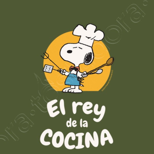 Snoopy Rey de la cocina personalizable