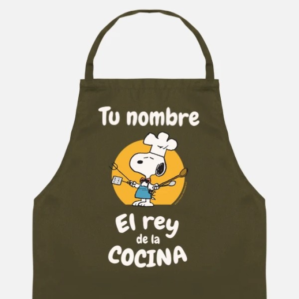 Snoopy Rey de la cocina personalizable