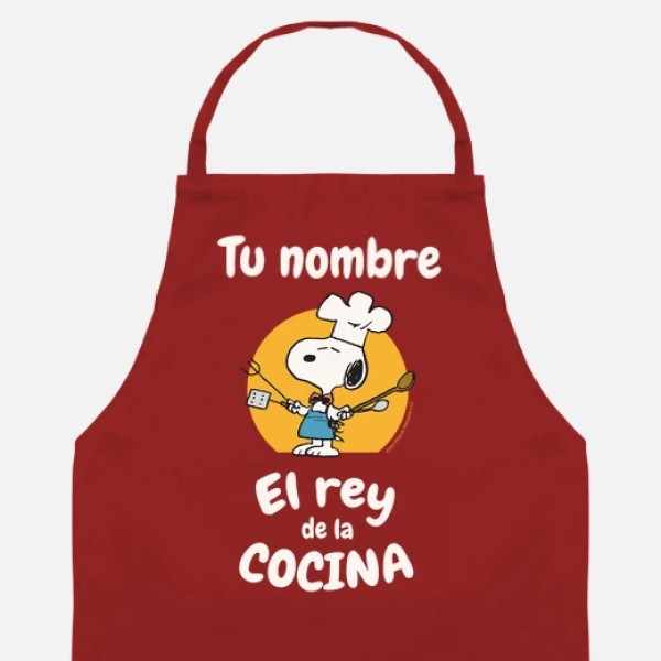 Snoopy Rey de la cocina personalizable