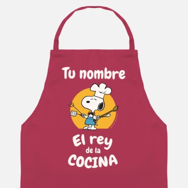 Snoopy Rey de la cocina personalizable