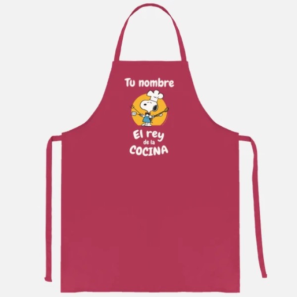 Snoopy Rey de la cocina personalizable