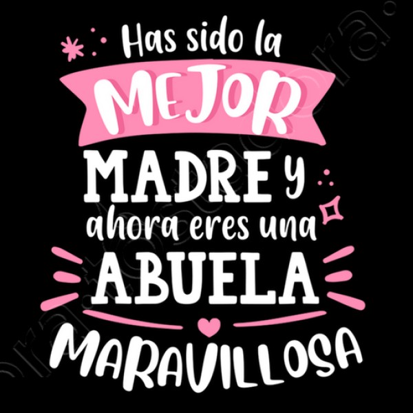 Abuela maravillosa blanco