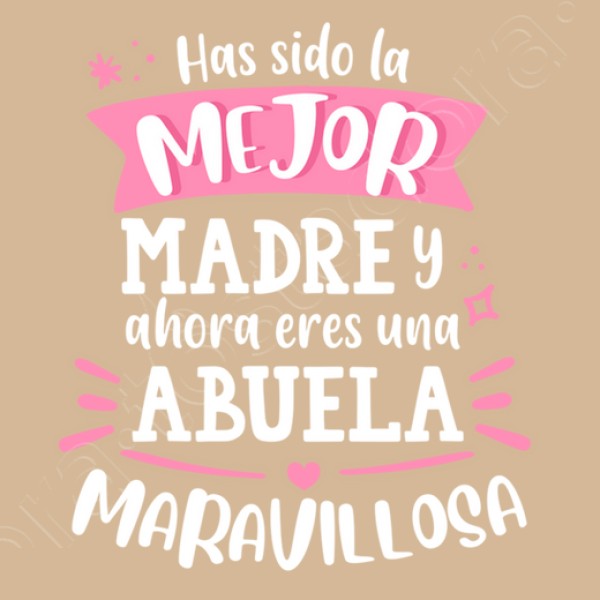 Abuela maravillosa blanco