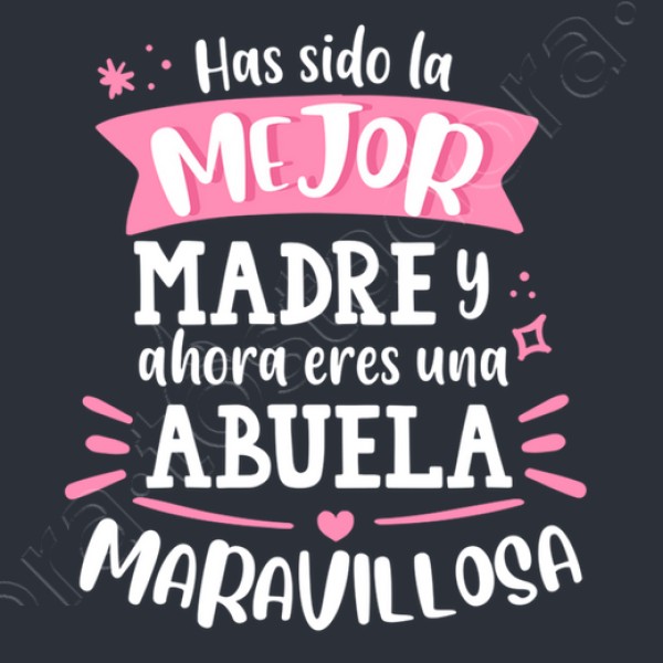Abuela maravillosa blanco