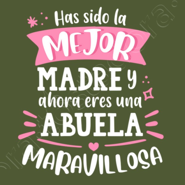 Abuela maravillosa blanco