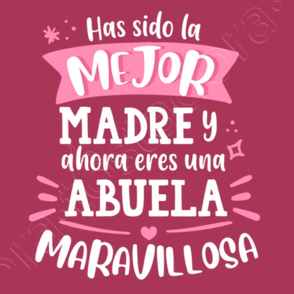 Abuela maravillosa blanco