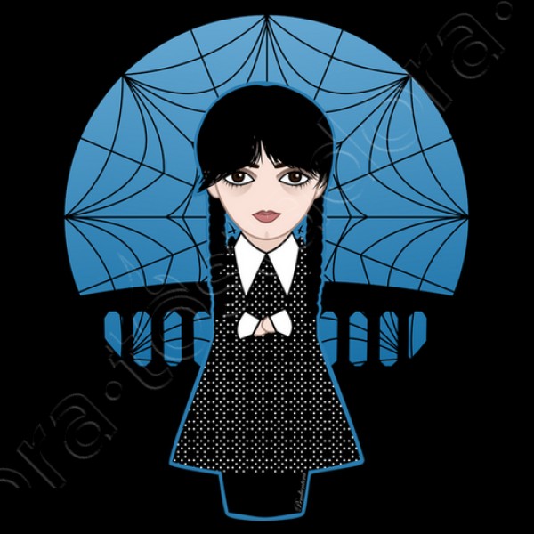 Kokeshi Miu00e9rcoles Addams