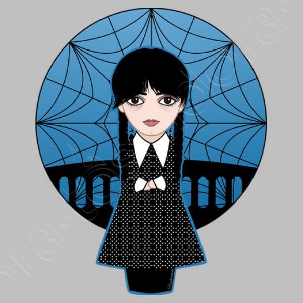 Kokeshi Miu00e9rcoles Addams