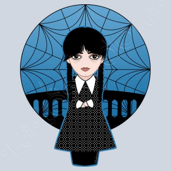 Kokeshi Miu00e9rcoles Addams