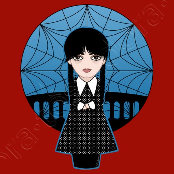 Kokeshi Miu00e9rcoles Addams