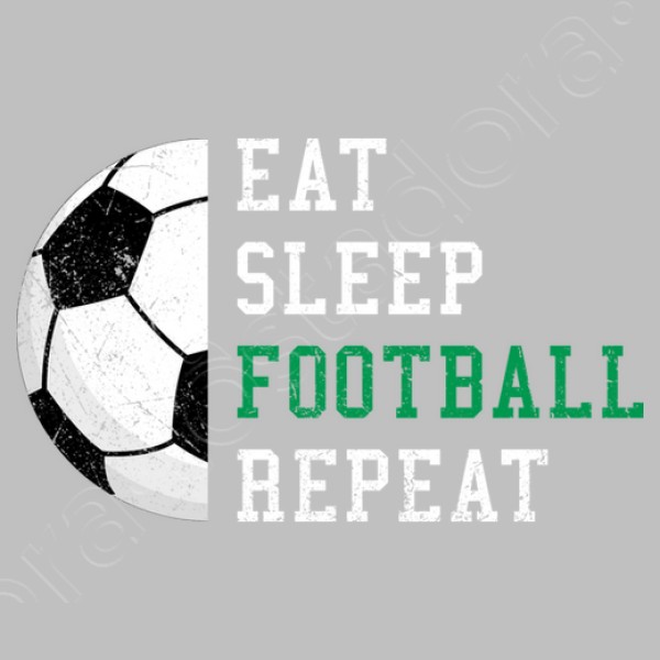 comer dormir repetir fu00fatbol - idea de regalo divertida