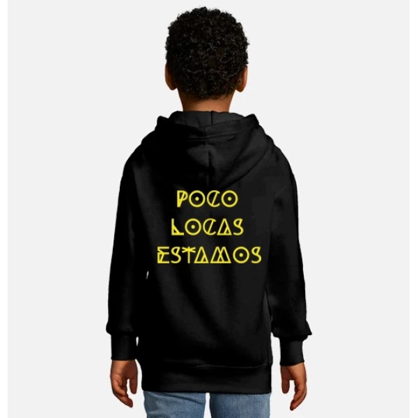 Sudadera para niu00f1os con capucha, negra
