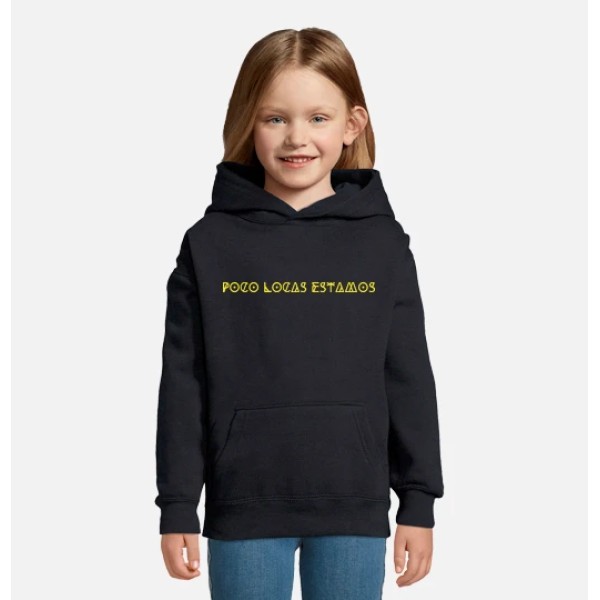Sudadera para niu00f1os con capucha, negra
