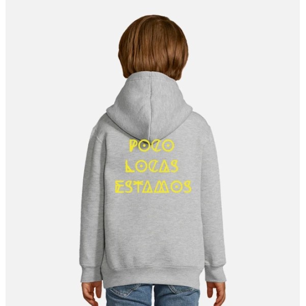 Sudadera para niu00f1os con capucha, negra