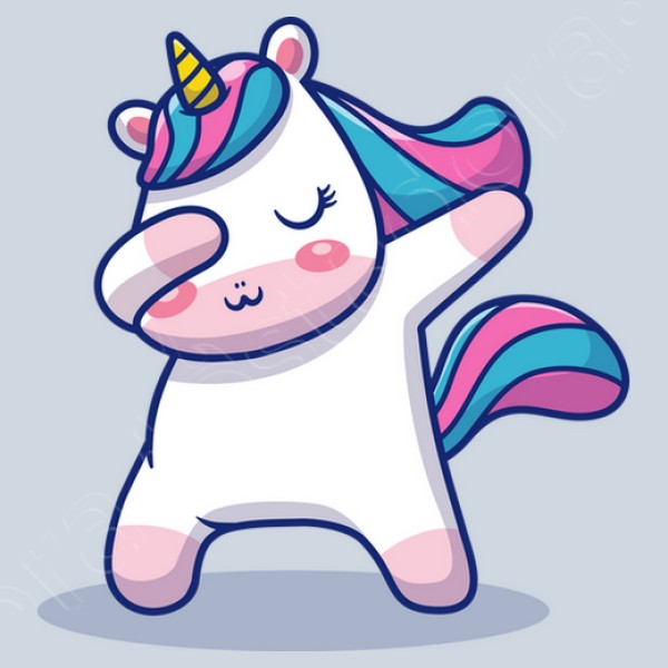 Unicornio Dabbing Baile