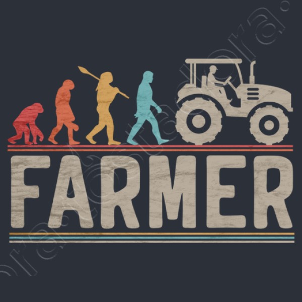 granjero evoluciu00f3n agricultor tractor