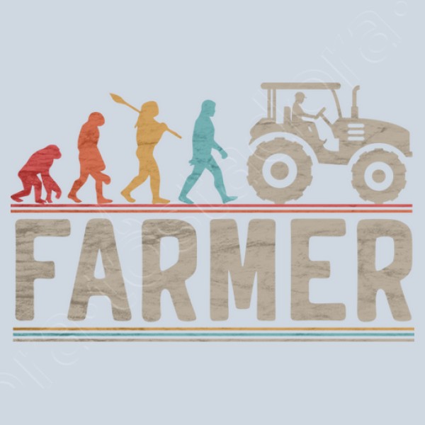 granjero evoluciu00f3n agricultor tractor