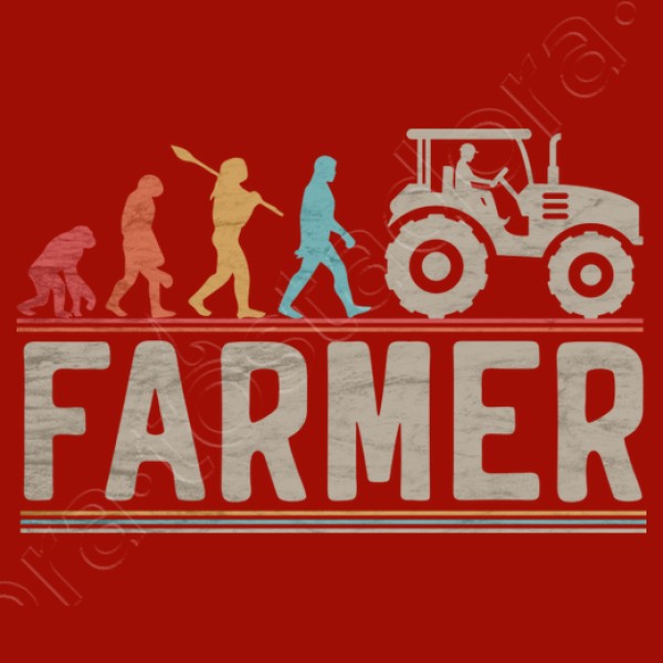 granjero evoluciu00f3n agricultor tractor