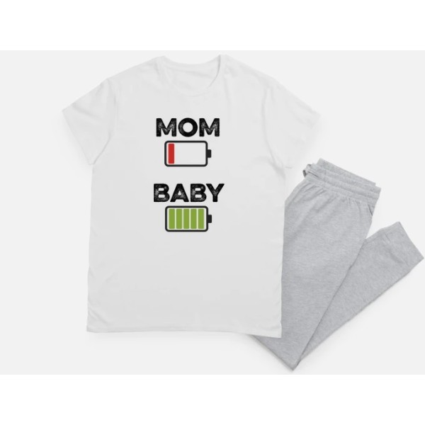 MOM BABY color, blanca