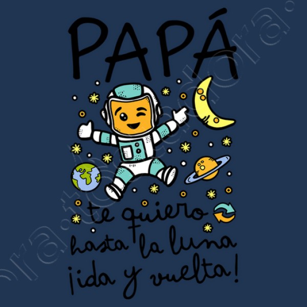 Papu00e1 te quiero hasta la luna ida y vuel regalos personalizados dia del padre