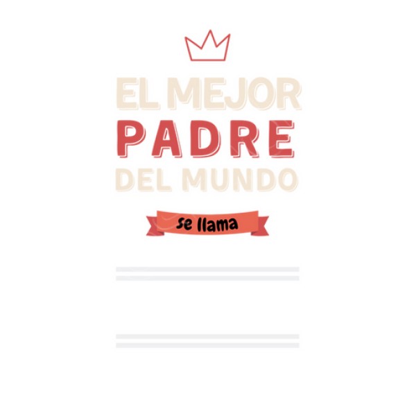 El mejor padre - nombre personalizable regalos personalizados dia del padre