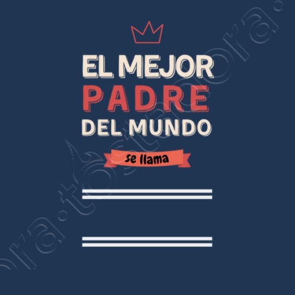 El mejor padre - nombre personalizable regalos personalizados dia del padre