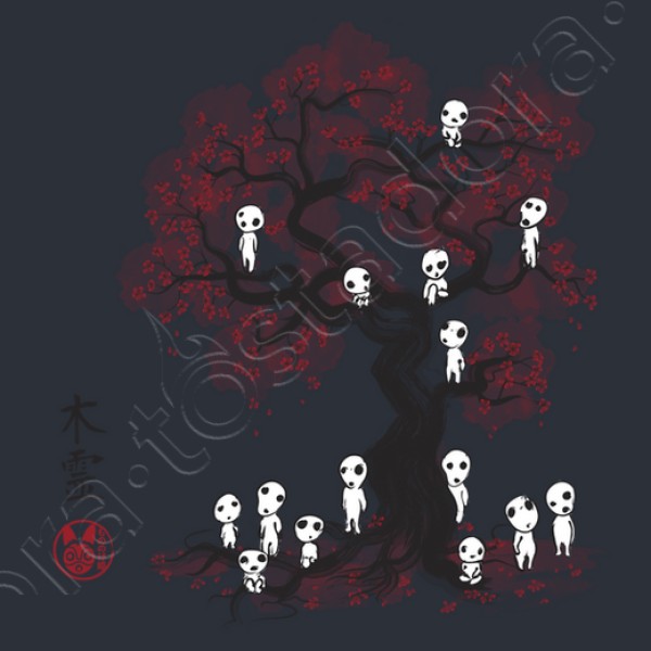 Forest Spirits Sumi-e