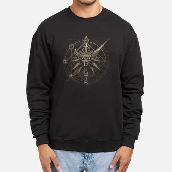 Hombre, sudadera, negra