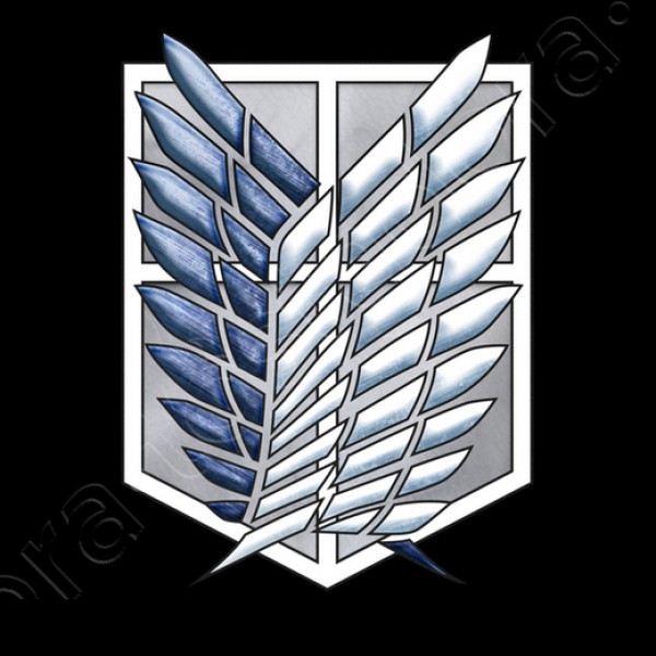 Shingeki No Kyojin Logo Delante y Detru00e1s