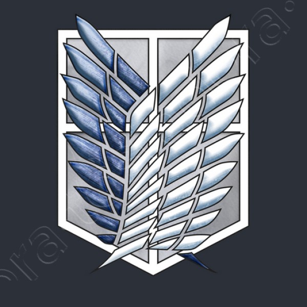 Shingeki No Kyojin Logo Delante y Detru00e1s