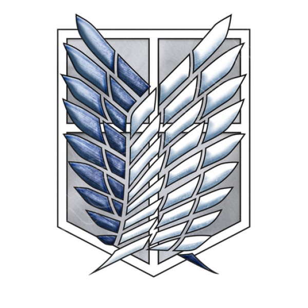 Shingeki No Kyojin Logo Delante y Detru00e1s