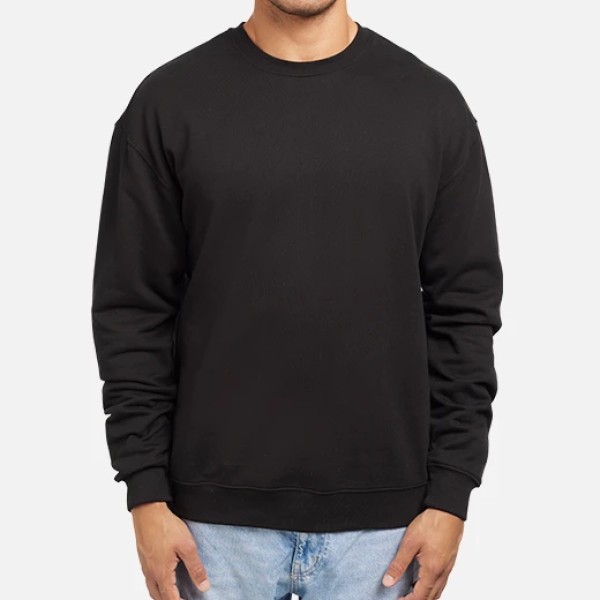 sudadera sin capucha basica - sin dibujo