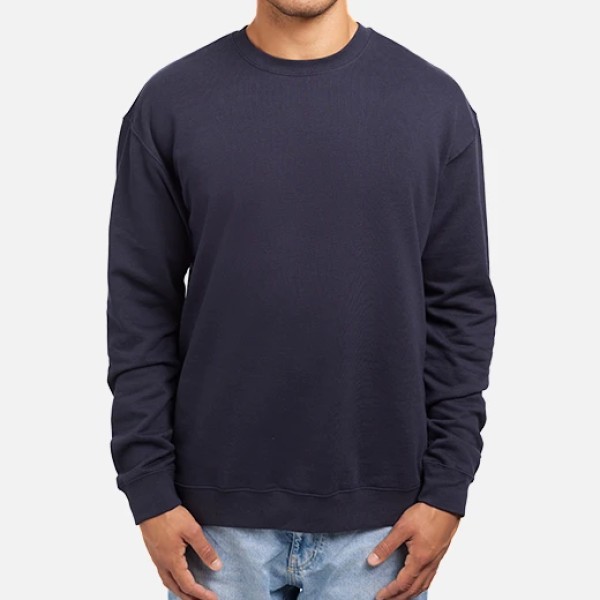 sudadera sin capucha basica - sin dibujo