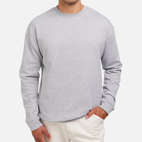 sudadera sin capucha basica - sin dibujo