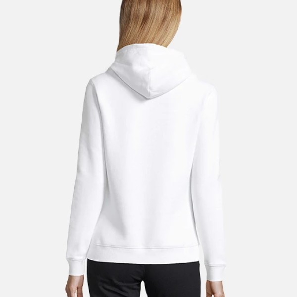 Rebelde-Mujer, jersey con capucha, blanco