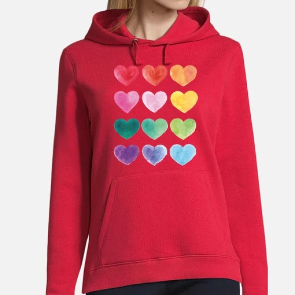 Corazones de colores