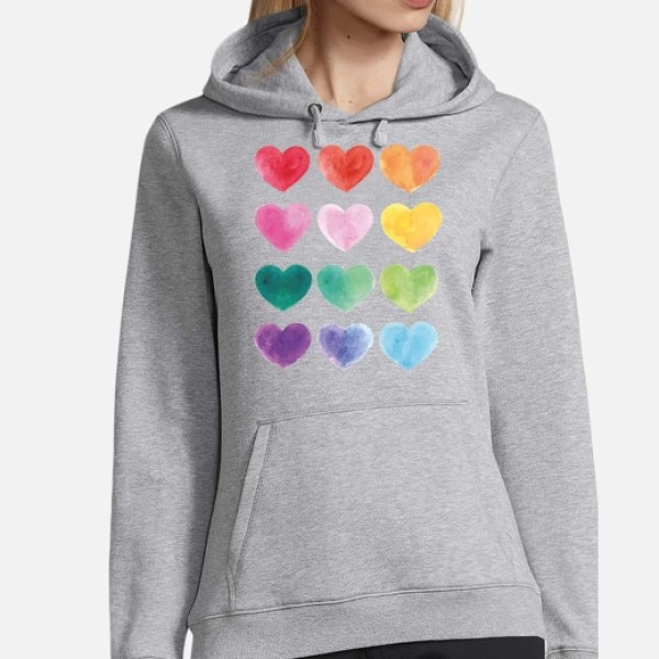 Corazones de colores