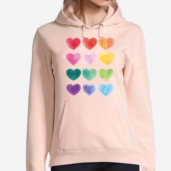 Corazones de colores